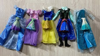 Disney Princess Doll Makeover DIY Miniature Ideas for Barbie Wig Derss Feceup and more [upl. by Garrek]