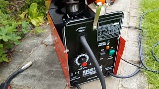 Using my Gasless MIG Welder [upl. by Danczyk305]