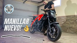 ✅ como CAMBIAR el MANILLAR de la moto YAMAHA XJ6 [upl. by Philipps]