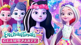 Enchantimals Glam Party Marathon 🎉👠  All Full Episodes 1 6 [upl. by Yentihw]