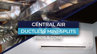 Central Air HVAC System VS Ductless MiniSplits Pros amp Cons [upl. by Seldan]