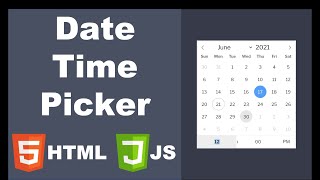 Input date and time in HTML and Javascript  flatpickrjs [upl. by Saw988]