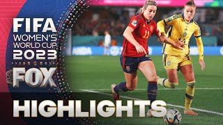 Spain vs Sweden Highlights  2023 FIFA Womens World Cup  Semifinals [upl. by Olsen]