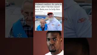 Walmart cashier 82 gets to retire after TikTok raised over 166000 to help him ytshorts [upl. by Franny]