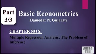 Basic Econometrics by DN Gujarati  Chapter 8 33 UrduHindi [upl. by Gahan514]