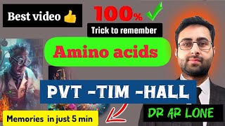 Memorize amino acids  amino acid easytricks to remember [upl. by Herwin50]