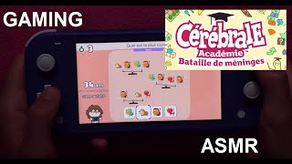 ASMR français  Gaming  Je joue à Cérébrale académie bataille des méninges [upl. by Anileda]