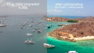 compare h265 dlog 10bit to Rec709 with Lut DJI  Mavic 2 pro 4K [upl. by Golding]