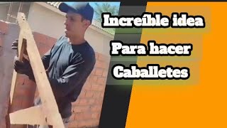 increíble ideas para hacer caballetes de madera [upl. by Ylesara]