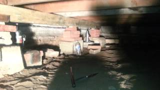 Home foundation repairsagging floor part 1 [upl. by Ahsiyk]