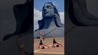 Shivaya halasana to sarvangasana youtube flexibilty yogasana shorts pair bholenath shiv [upl. by Annaerdna578]