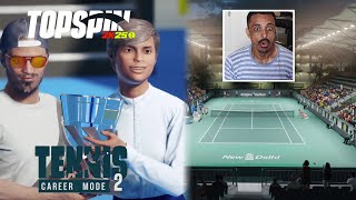 Indian Open  Playing in my Home Ground New Delhi  Top Spin 2k25 Career Mode Ep 2 Hindi Gameplay [upl. by Etnovaj]