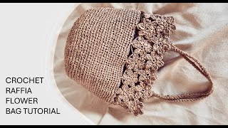 Easy crochet raffia handbag [upl. by Nevil]