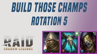 BUILD THOSE CHAMPIONS FOR SINTRANOS  Raid Shadow Legends [upl. by Gilba346]