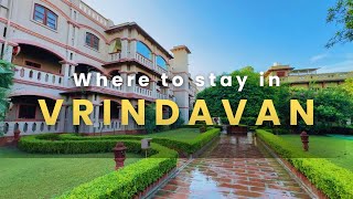 Where to stay in VRINDAVAN  MVT Guest House amp Restaurant  vrindavan iskcon krishna [upl. by Nealson]