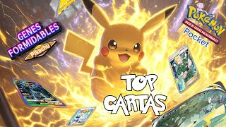 Top 8 Mejores Cartas del Sobre Genes Formidables  Pikachu en Pokémon Pocket [upl. by Fendig697]