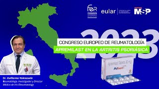 Tratar Artritis Psoriásica con Apremilast  EULAR CuberturaEspecialMSP [upl. by Johna487]