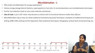 Microfabrication Overview [upl. by Ocirnor]