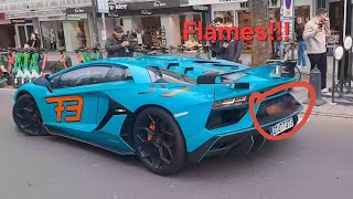 Lamborghini Aventador SVJ Gintani terrorizes Düsseldorf RIP Headphone users gintani lamborghini [upl. by Intyre]