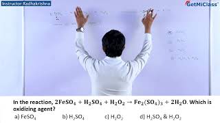 Oxidizing agent KCET 11th Chemistry Redox Reactions [upl. by Now]