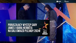 Sara James i Igor Herbut  Lovely  LIVE Gala Gwiazd Plejady 2024 [upl. by Nivart]