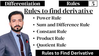 Rules to find derivatives of functions  Derivatives of different functions  Derivative Rules [upl. by Sharlene768]