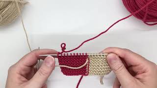 How To Knit Pictures TUTORIAL 1 Intarsia Knit Workshop with Linda Whaley Knit Studio [upl. by Hermina]