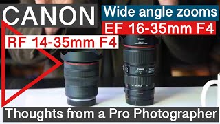 Canon RF 1435mm F4 v EF 1635mm F4 Best Wide Angle L Zoom Lenses in 2023 After many assignments [upl. by Wilkison]