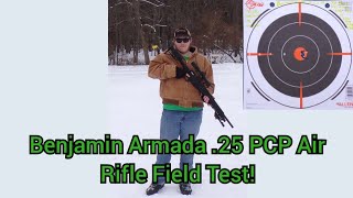 Benjamin Armada 25 PCP Air Rifle Field Test [upl. by Nerej]