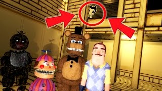 ANIMATRONICS amp HELLO NEIGHBOR vs EVIL BENDY Gmod FNAF RedHatter [upl. by Petra]