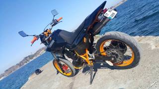 Yamaha Xt600e Supermoto Project [upl. by Aehtorod311]