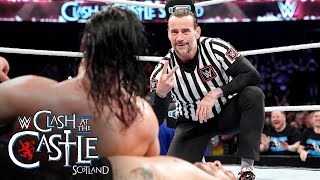 CM Punk costs Drew McIntyre the World Title in Scotland Clash at the Castle 2024 highlights [upl. by Nawk517]