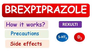 Brexpiprazole Rexulti  An atypical antipsychotic [upl. by Linnet]