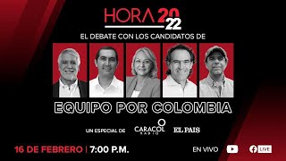 ELECCIONES 2022 en COLOMBIA DEBATE la coalición de la DERECHA a la presidencia  EL PAÍS [upl. by Novyert]