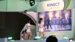 マイクロソフトブースでのKinect対応「Dance Evolution」実演 [upl. by Babcock817]