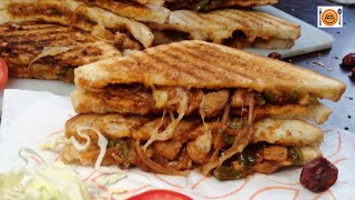 Chicken Fajita sandwich recipe Fajita sandwich recipe by food valley [upl. by Llewop]