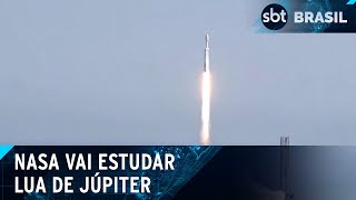 Nasa lança missão para estudar lua de Júpiter  SBT Brasil 141024 [upl. by Cherish]