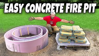 I Built A Smokeless Fire Pit With Foam And Concrete That Actually Works [upl. by Porett]