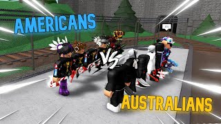 AMERICANS vs AUSTRAILIANS 6v6 Murder Mystery 2 [upl. by Acyre]