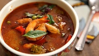 Thai Red Curry with Prawns  How To Make Thai Curry  The Bombay Chef – Varun Inamdar [upl. by Ecnadnac]