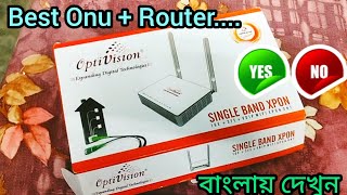 Optivision Onu  Router Unboxing And Configure  How to Configure Optivision Onu in Bangla [upl. by Llenyaj99]