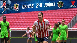 Highlights amp Goals  Chivas Femenil vs Juárez Femenil 2  0  Telemundo Deportes [upl. by Tankoos]