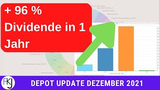 Depot Update Dezember 21  79 € Dividende und 521 [upl. by Ecal489]