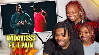 THIS IS 🔥 ImDavisss 4 U feat TPain  REACTION [upl. by Eeima]