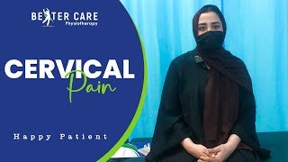 Cervical Pain  Patient Review  Better Care Physiotherapy [upl. by Merna]