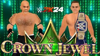 GOLDBERG VS GUNTHER  CROWN 👑 JEWEL 💯 WR3D 2K24 MODE GAMING 😎 [upl. by Lishe]