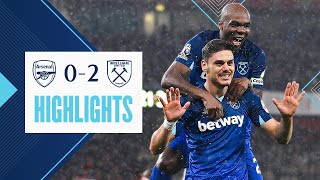 Arsenal 02 West Ham  Huge Three Points At The Emirates  Premier League Highlights [upl. by Arahsak]