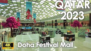 Doha Festival City 2023  QATAR 4K UHD 60FPS qatar mall walkthrough [upl. by Horton]