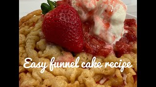 How to make funnel cake at home  easy funnel cake recipe [upl. by Azil]