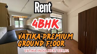 4bhk Vatika Premium Ground floor 400sqyard builder floor  Vatika india Next  7351562133 [upl. by Siriso208]